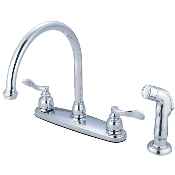 KB8791NFLSP NuWave French Centerset Kitchen Faucet, Polished Chrome
